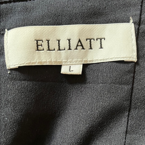 Elliatt Strapless Black and Blue Lace Dress - Picture 3 of 5